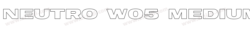 Neutro W05 Medium字体转换